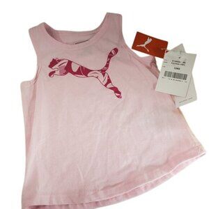 Puma Tank Athletic Racer Back Girls Tee Shirt Blouse Toddler